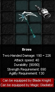 Customowe bronie / Custom weapons Brova