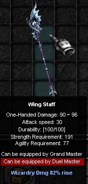 Customowe bronie / Custom weapons Wingstaff